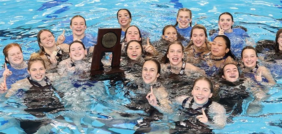 2024 Girls Swimming Diving State Champions - Aurora Rosary