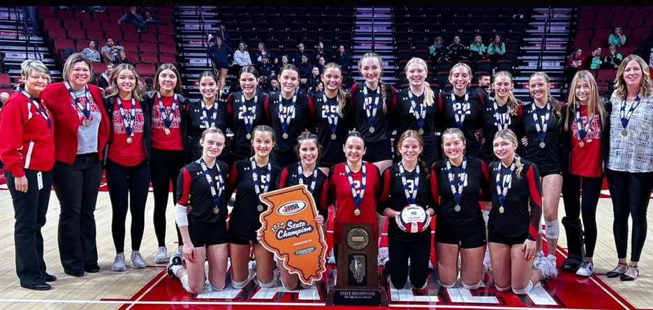 2024 Girls Volleyball 1A - State Champions - Hardin Calhoun