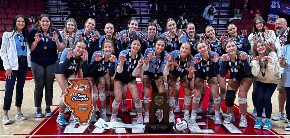 2024 Girls Volleyball 2A - State Champions - Breese Mater Dei