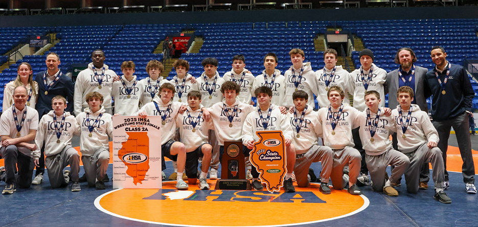 2025 IHSA 2A Boys Wrestling Team Champion - IC Catholic Prep