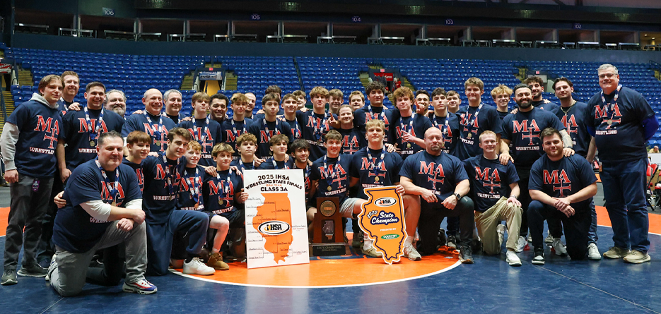 2025 IHSA 3A Boys Wrestling Team Champion - Marmion Academy