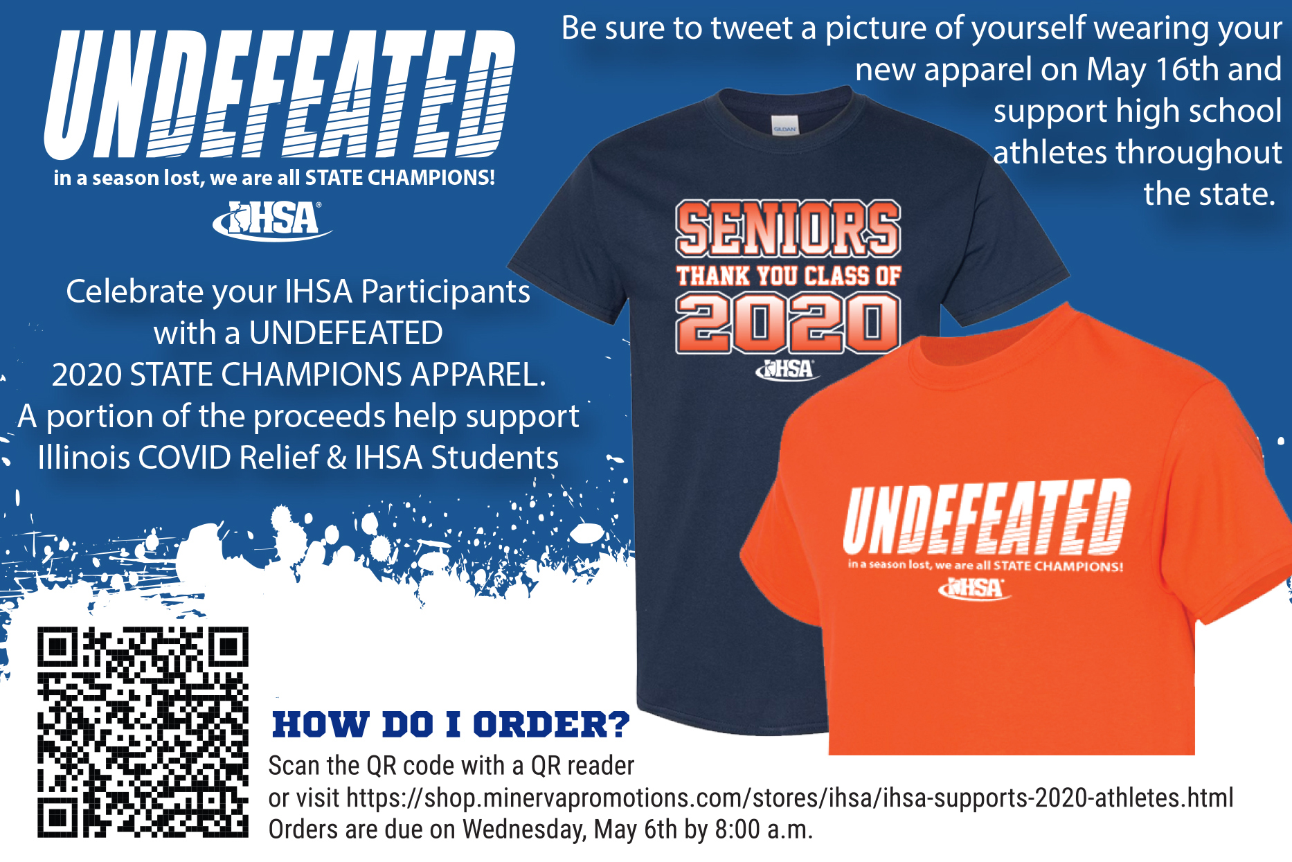 IHSA SAC TShirts Aim to Unify IHSA Students, Give Back to COVID19 Relief